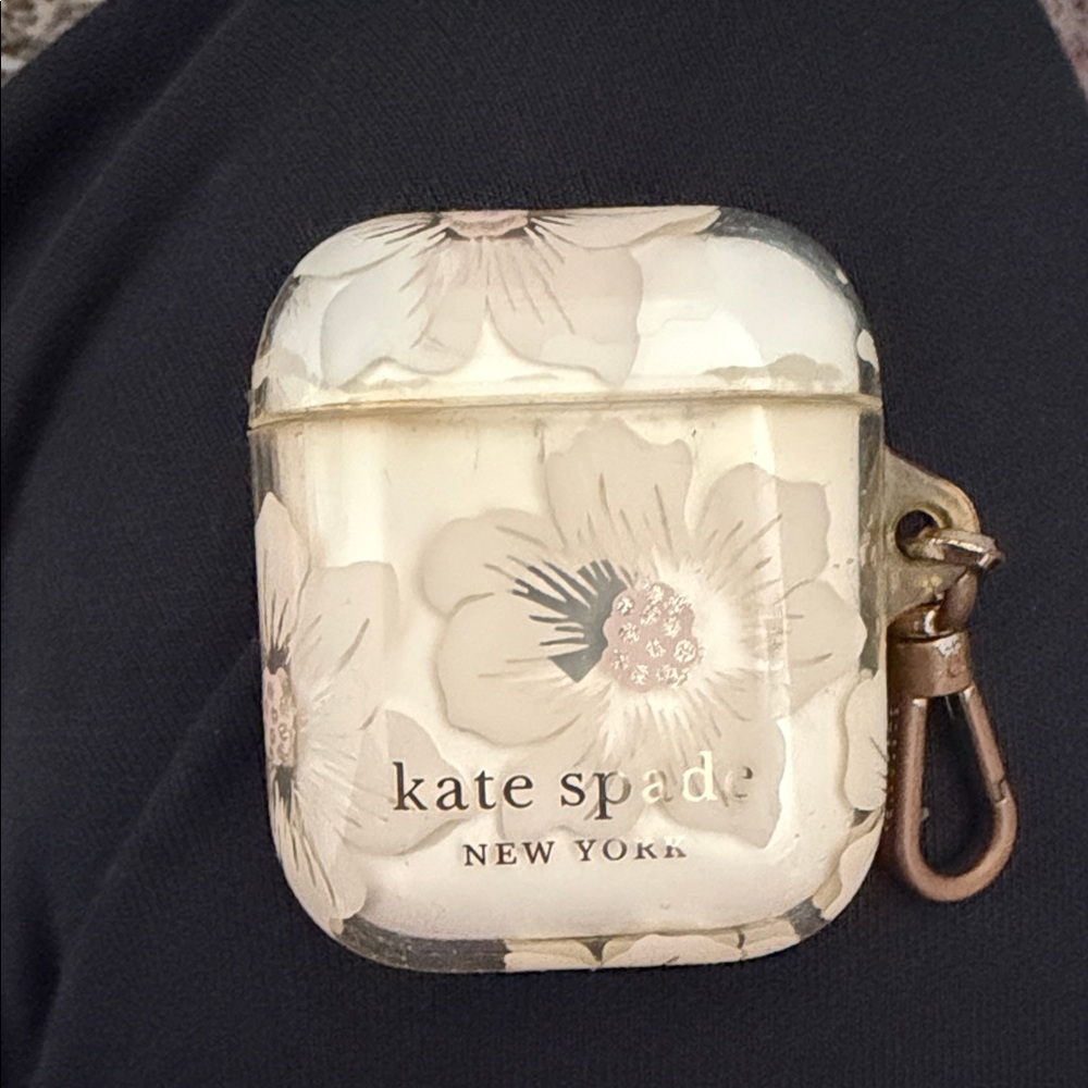 Airpods and Kate Spade Cream Floral case